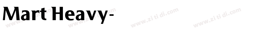 Mart Heavy字体转换